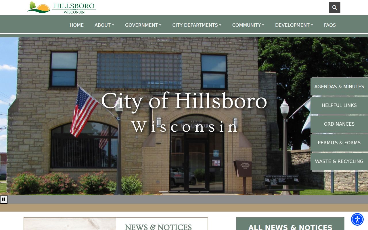 Hillsboro court docket city government information in Vernon County