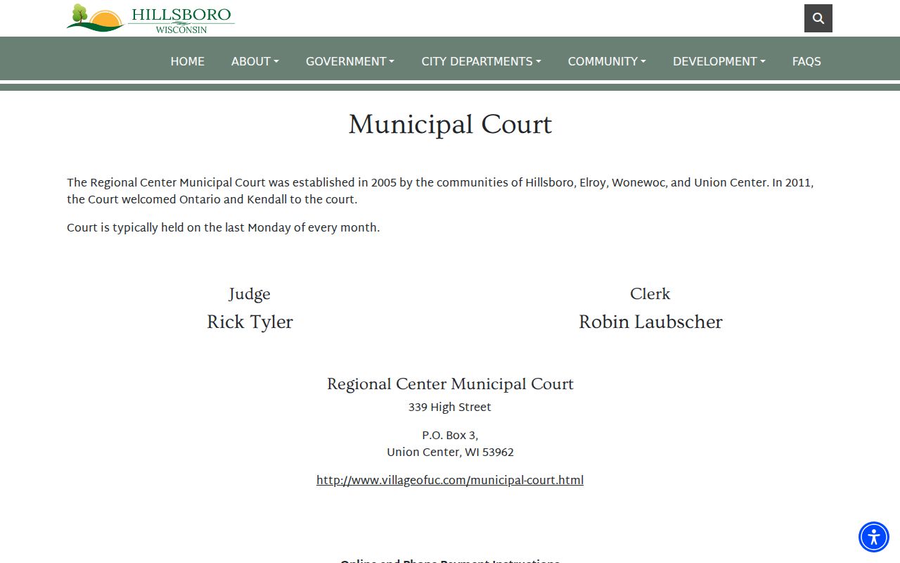 Hillsboro court docket and Regional Center Municipal Court information