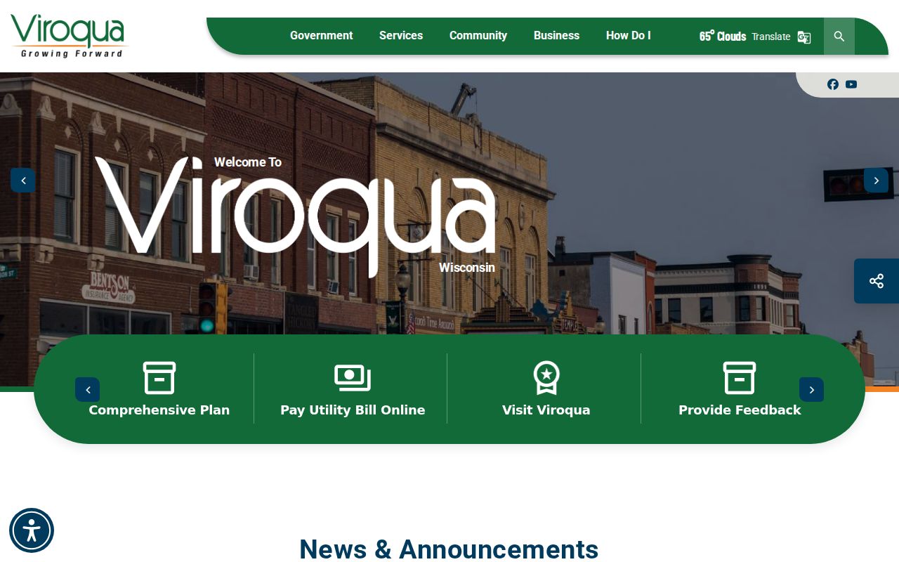 Viroqua court docket access and official city government routes
