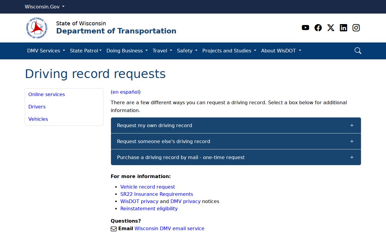 Vernon County traffic court records compared with DMV record